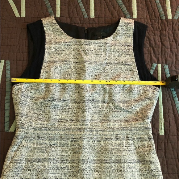 J. Crew Business Work Dress Navy and White Petite 12 - Picture 8 of 10